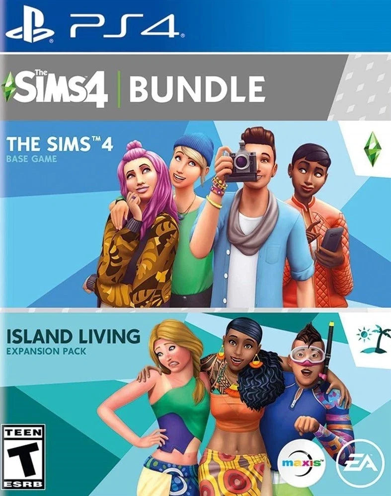 PS4 Game CD The Sims 4 + Island Living (used)