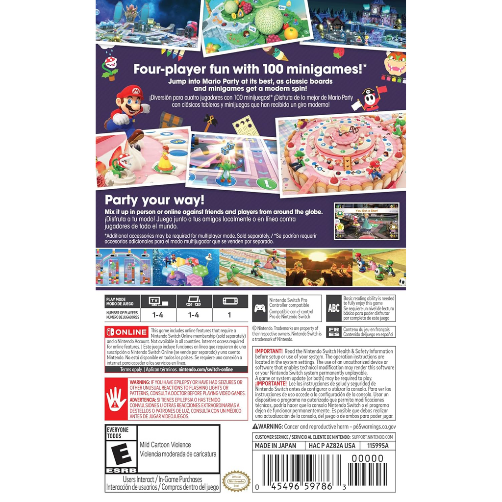 Nintendo Switch Game -  Mario Party Superstars