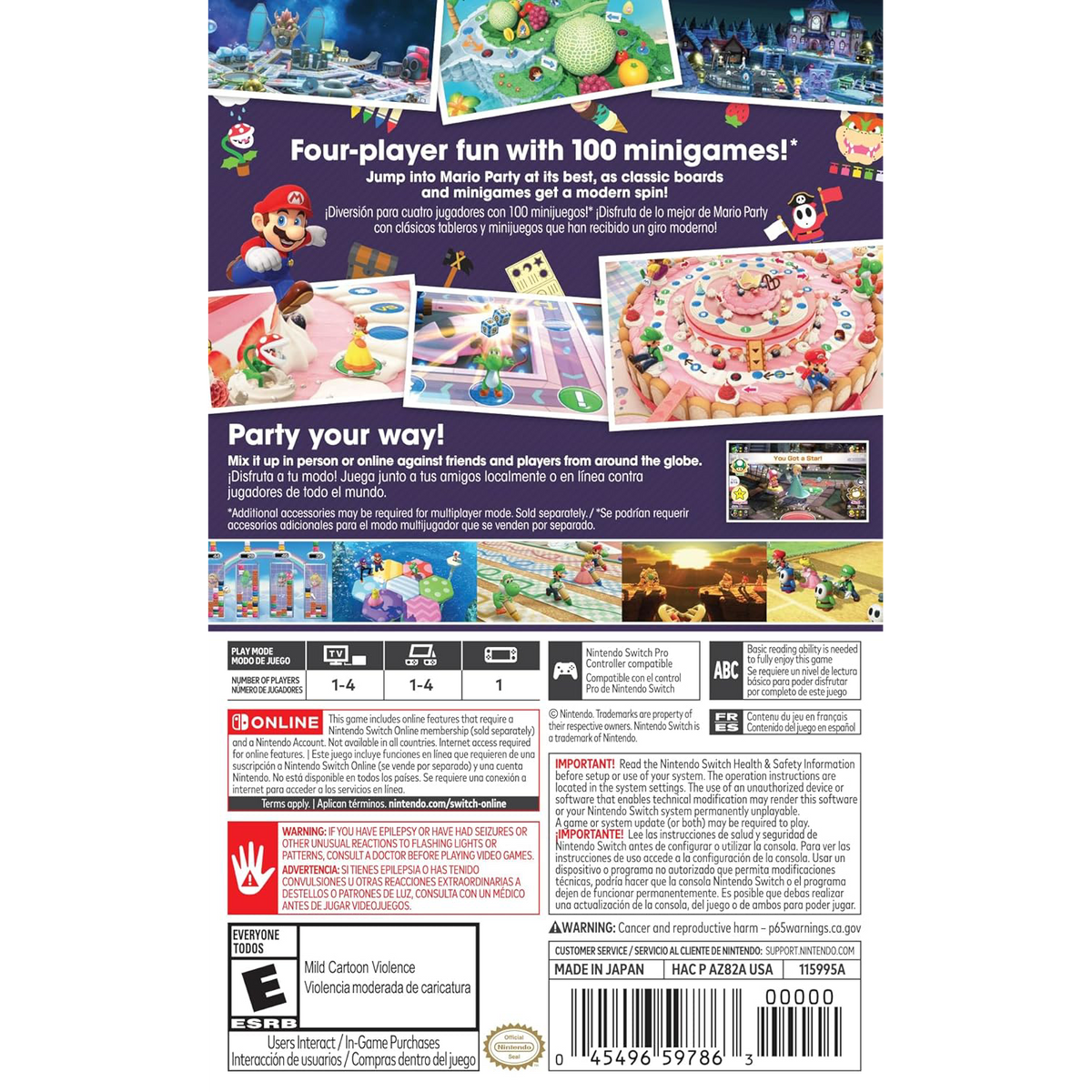 Nintendo Switch Game -  Mario Party Superstars